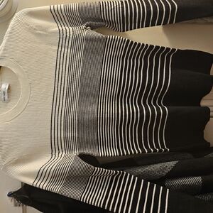 Nine West Cream Ribbed Sweater